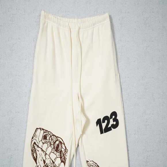 RIVINGTON ROI REBIS Python Print Cream Harem Pants - Picture 8 of 15